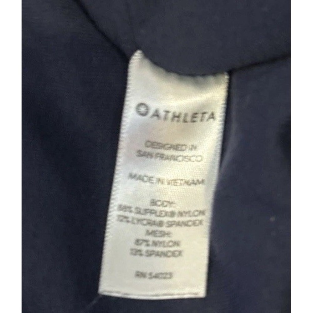 Athleta Navy/Black Athletic Yoga Pants Women's MEDIUM Made In San Francisco(57) - Picture 4 of 4